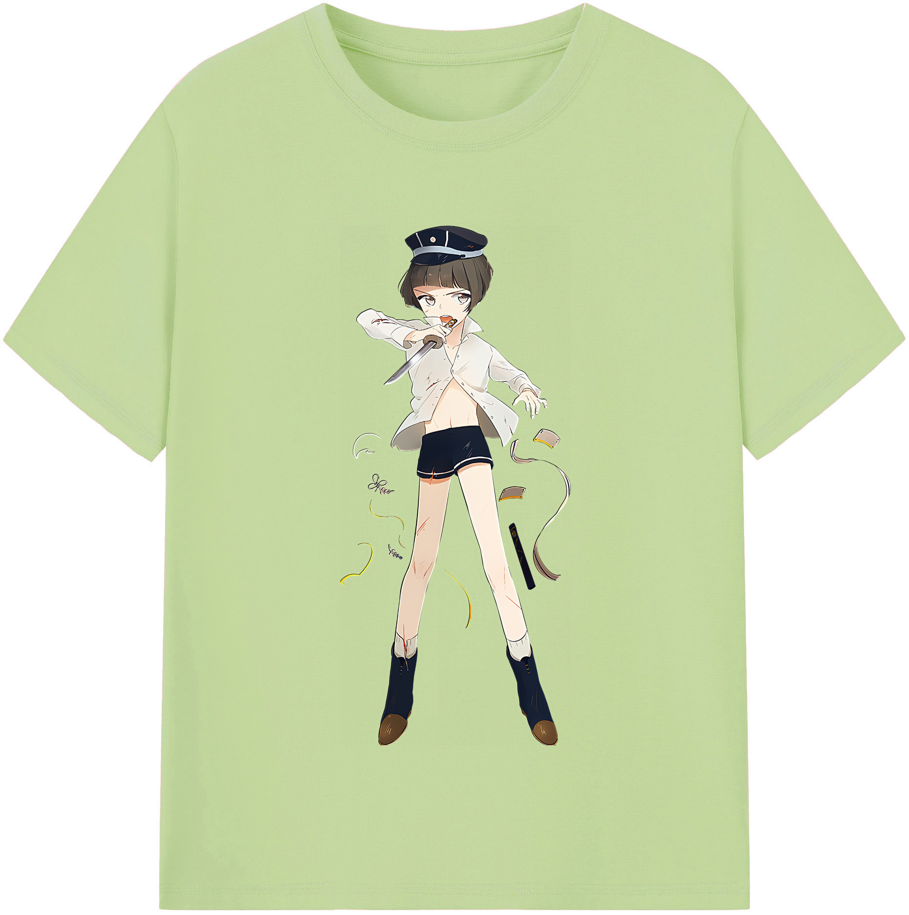 （画像用） 刀剣乱舞 Touken Ranbu 綿100％半袖Tシャツ（フロントプリント）
